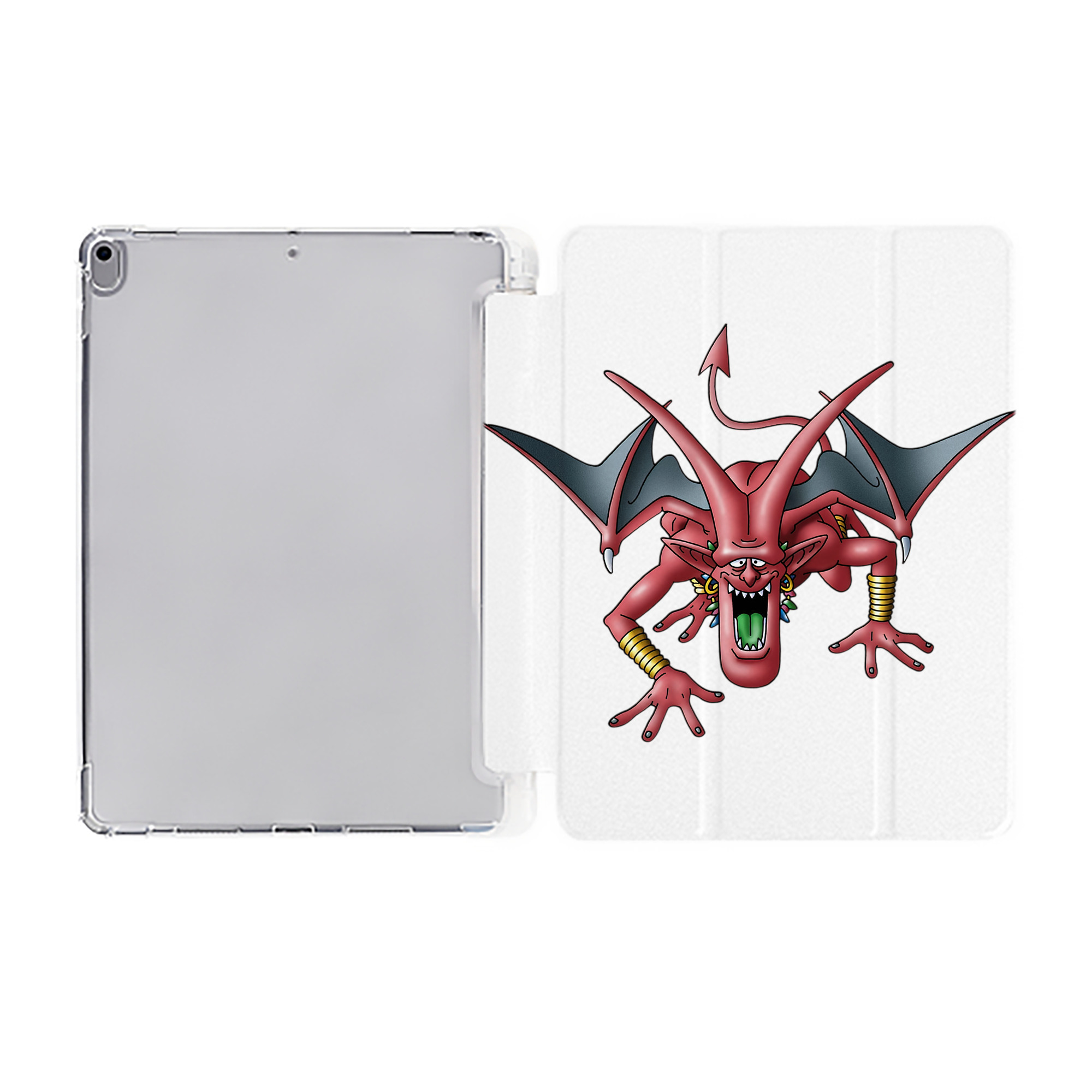 （画像用） ドラゴンクエスト Doragon Kuesuto Dragon Quest IPad ケース ペン収納付き 三つ折りスタンド PUレザー×シリコン 対応機種9.5/10.5/10.9インチ